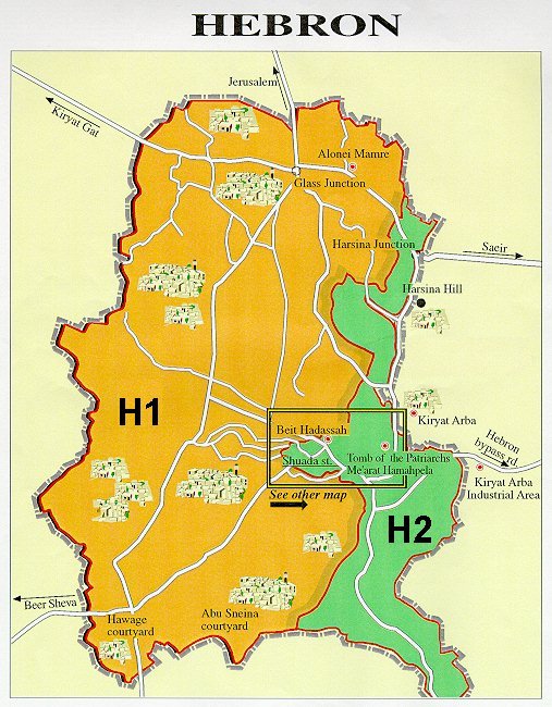 Oversigt over Hebron
