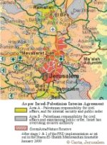 Oversigt over palæstinensiske områder uden for Jerusalem