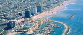 Tel Aviv, lystbådhavnen og strandpromenaden